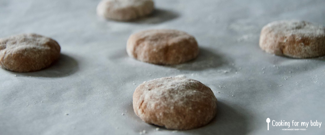 Banana and chocolate biscuits for baby