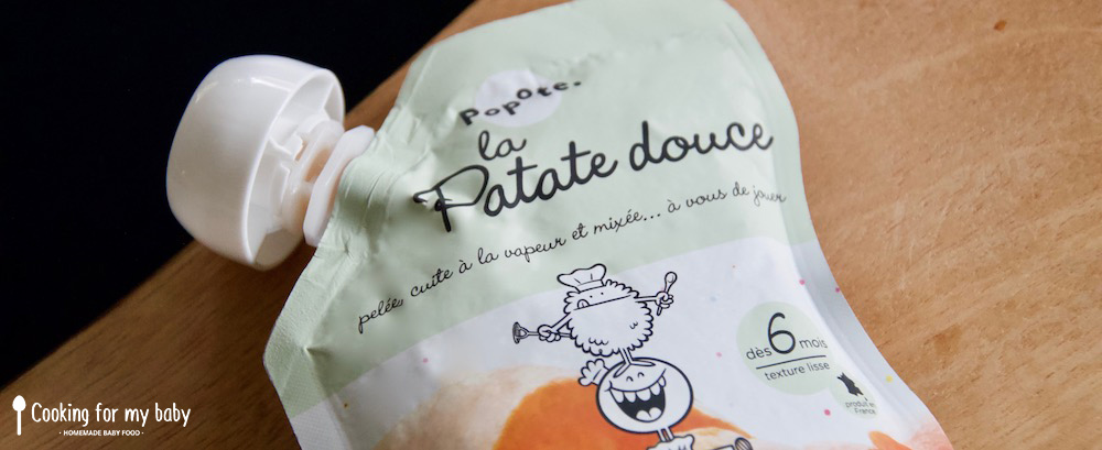 Popote sweet potato pouch for baby Halloween recipe