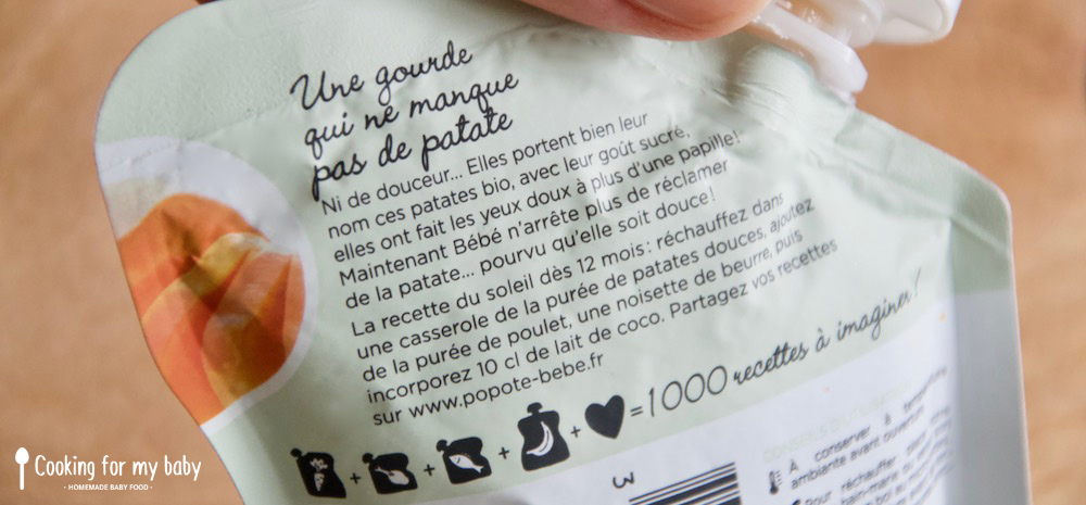 Organic baby food pouch recipe with Popote