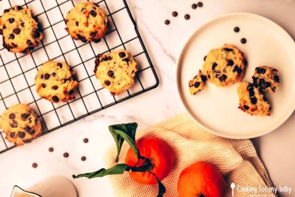 Recette de cookies pour bébé de Noël chocolat clémentine (Dès 12 mois, sans oeuf)