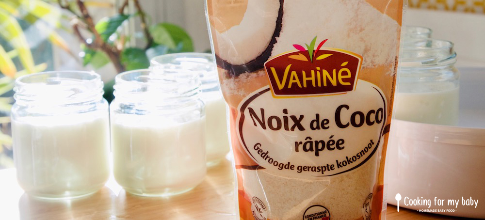 Noix de coco râpée Vahiné pour yaourts maison pour bébé