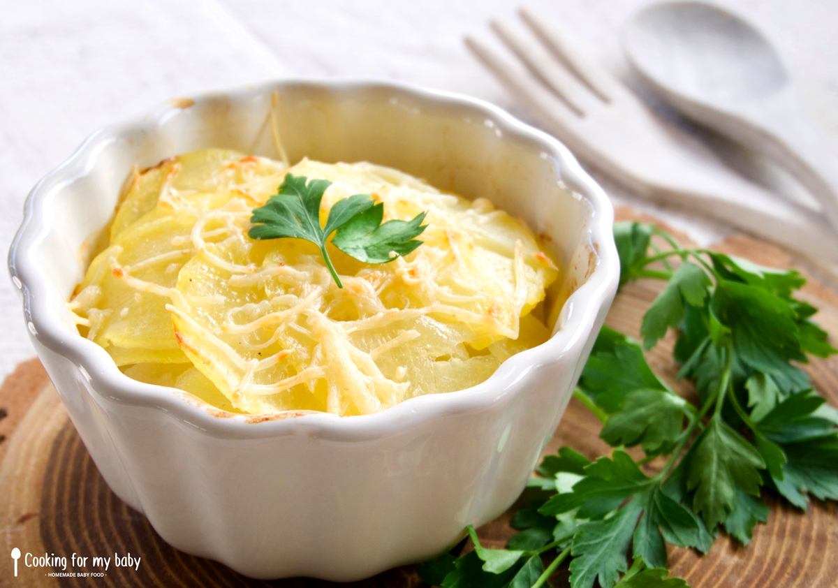 Recette De Gratin De Panais Pomme De Terre Et Jambon Pour Bebe Des 12 Mois Cooking For My Baby