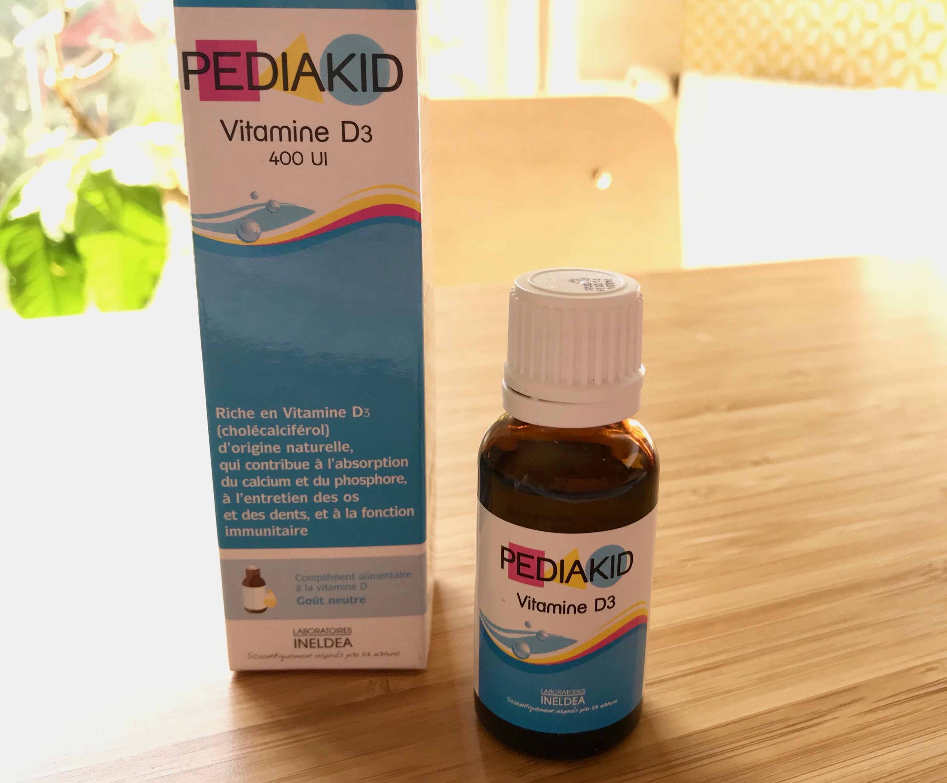 Vitamine D + gouttes probiotiques pour bébés et tout-petits