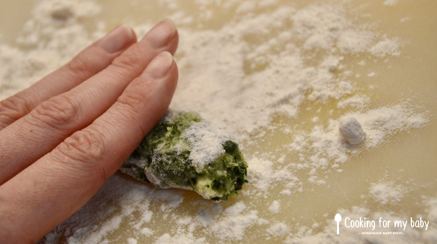 Shaping baby vegetable sticks