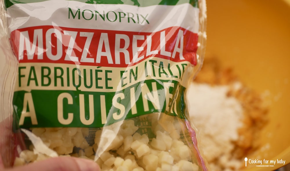 Dry mozzarella (ready to cook) for baby’s gnocchi