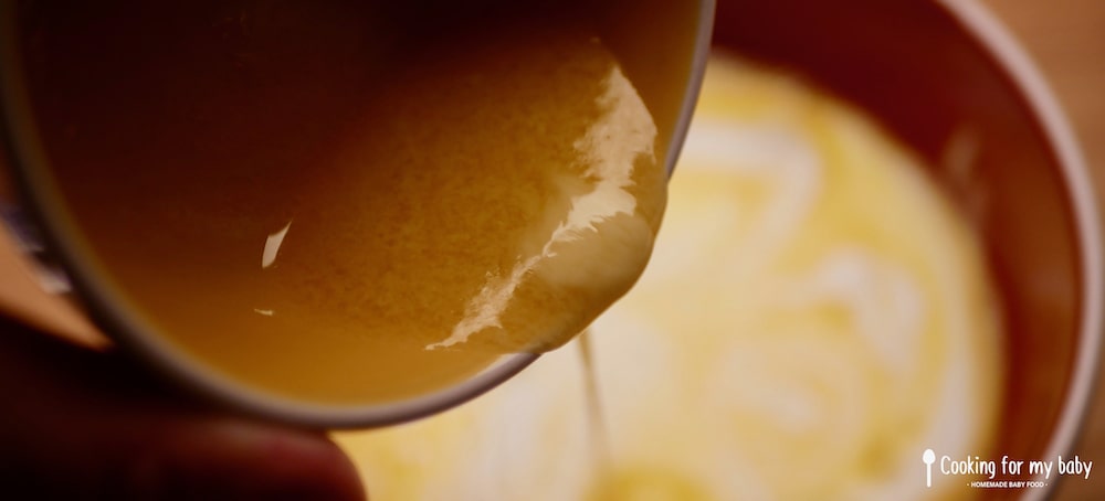Beurre fondu pour pancakes moelleux