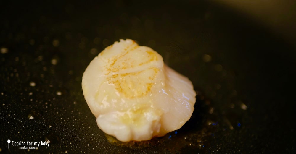 Scallop for baby’s Christmas meal recipe