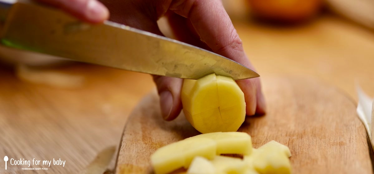 Potatoes for baby’s gratin