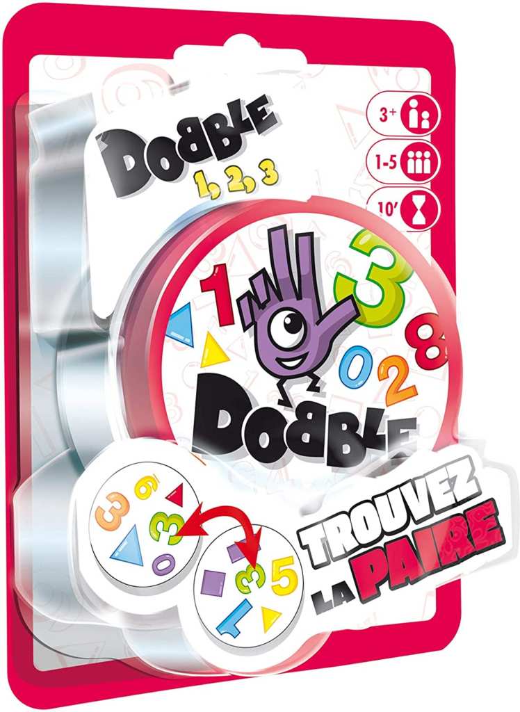 Idées Cadeaux de Noël pour enfants de 3 ans : Notre sélection 19 Cadeau de Noël pour enfant de 3 ans - Jeu de cartes Dobble 1,2,3
