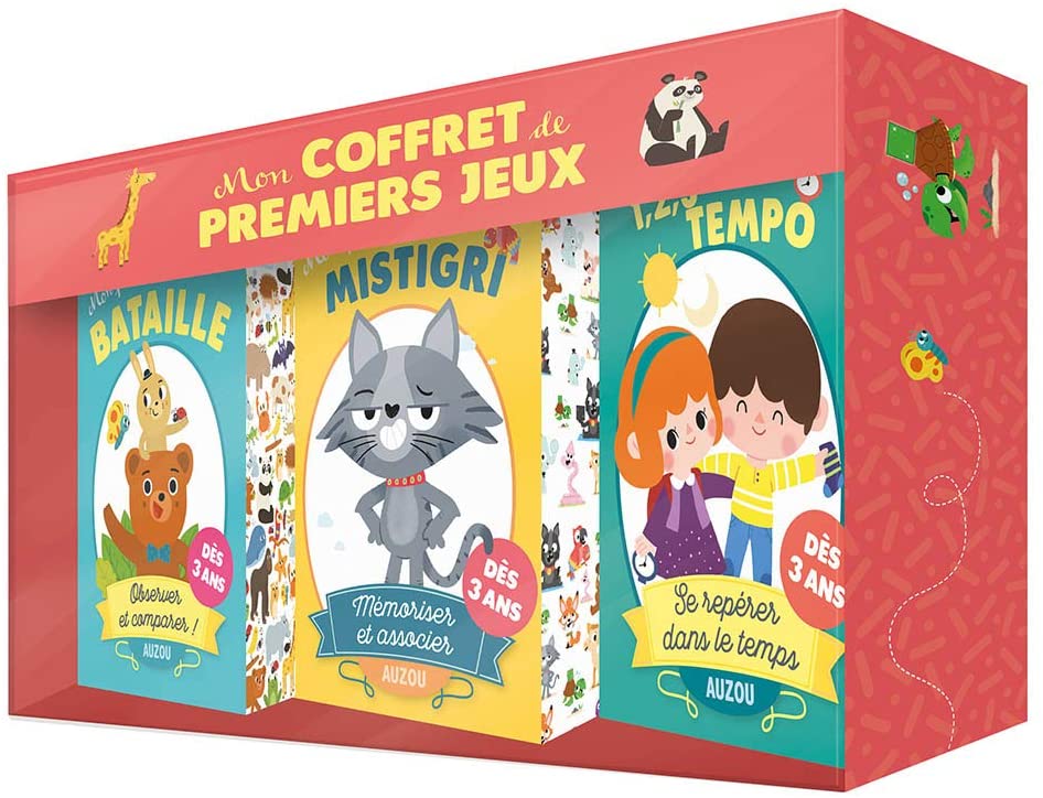 Idées Cadeaux de Noël pour enfants de 3 ans : Notre sélection 23 Coffret mes premiers jeux Auzou - Idée cadeau de Noël enfant de 3 ans