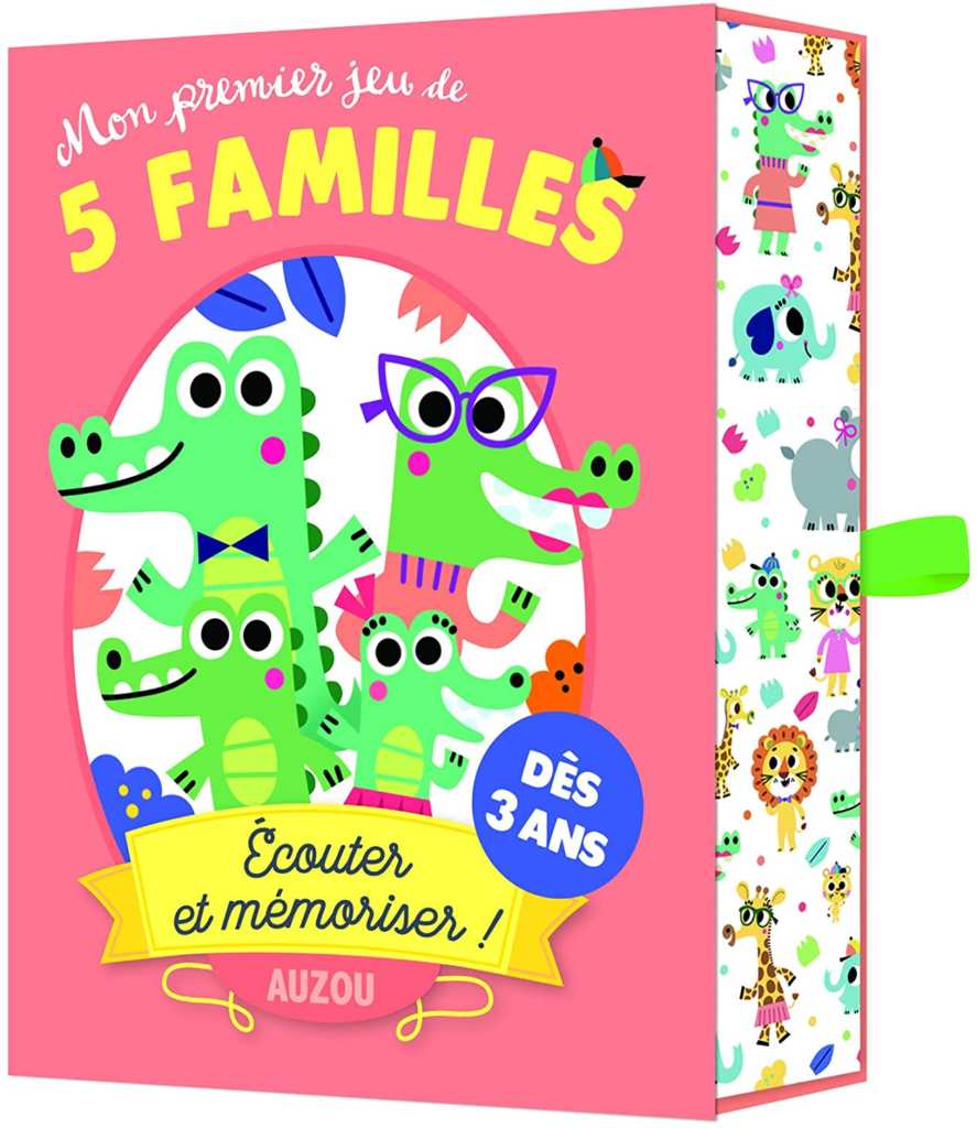 Idées Cadeaux de Noël pour enfants de 3 ans : Notre sélection 20 Mon premier jeu de 5 familles Auzou - Idée cadeau de Noël enfant de 3 ans