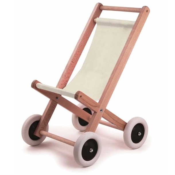 Idées Cadeaux de Noël pour enfants de 2 ans : Notre sélection 33 poussette bois tissu naturel cadeau enfant