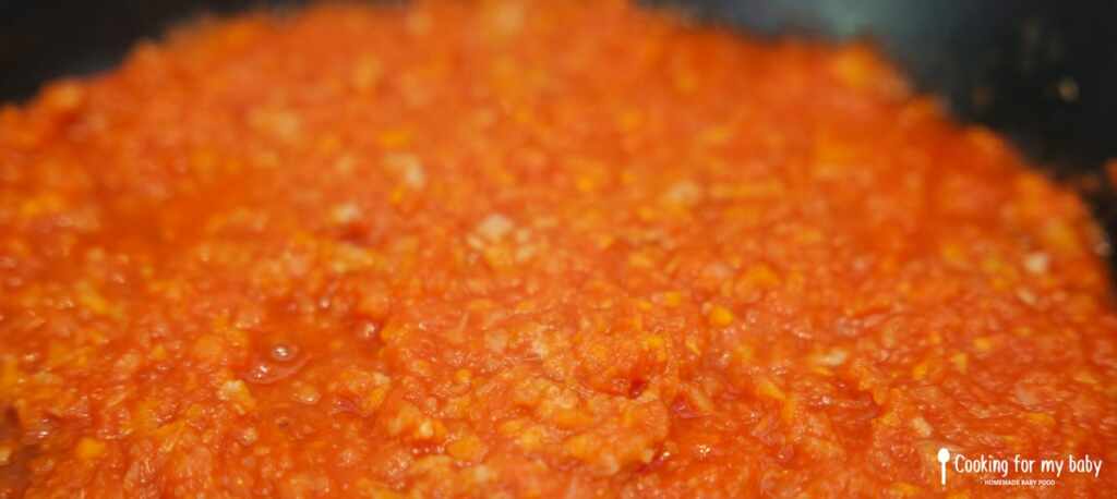 Bolognese sauce for baby