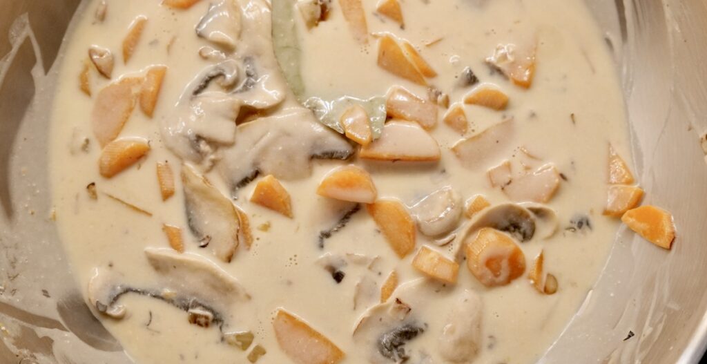 Creamy sauce for blanquette