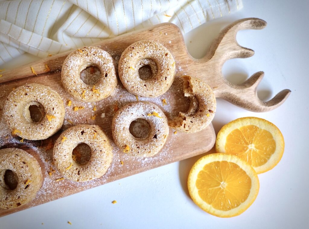 Christmas wreath gingerbread donut recipe for baby and the whole family