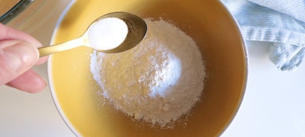 Adding the baking soda