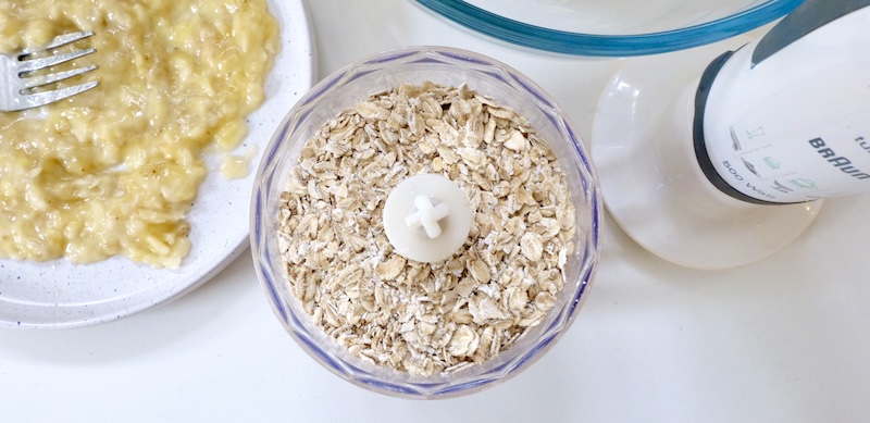 Lightly blended oats