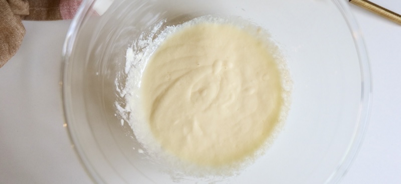 Mixing the wet ingredients