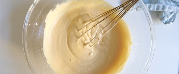 Carrot pancake batter for baby