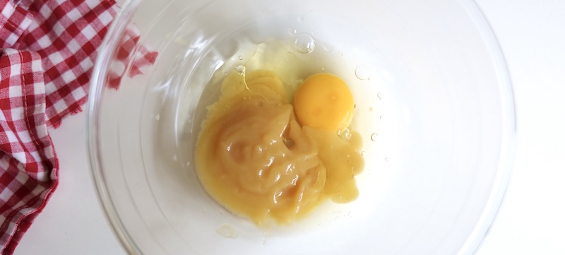 Egg, applesauce and oil