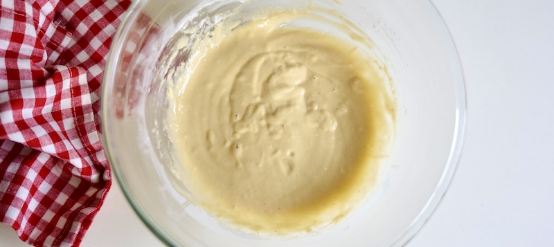 Cake batter for baby applesauce cakes